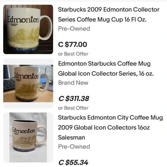 HP 💚 Starbucks Edmonton Collector Series 2009 Mug - Picture 7 of 7